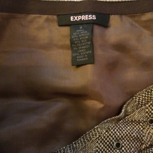 Express Tweed Mini Skirt - Picture 5 of 6